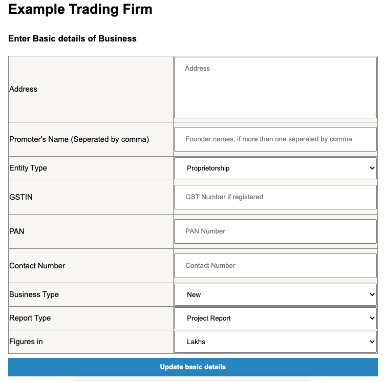 project-report-basic-details